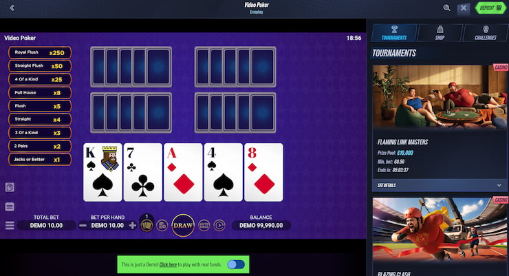 Vegas Hero Video Poker