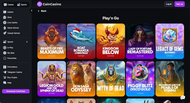 CoinCasino Play'n GO