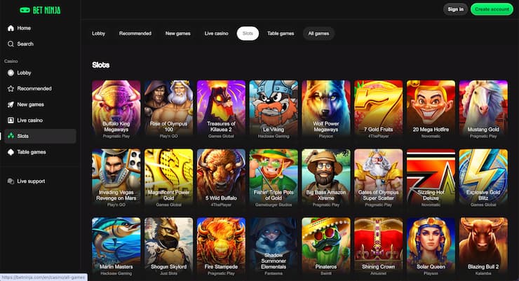 BetNinja Play'n GO