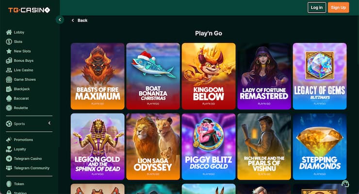 TG.Casino Play'n GO