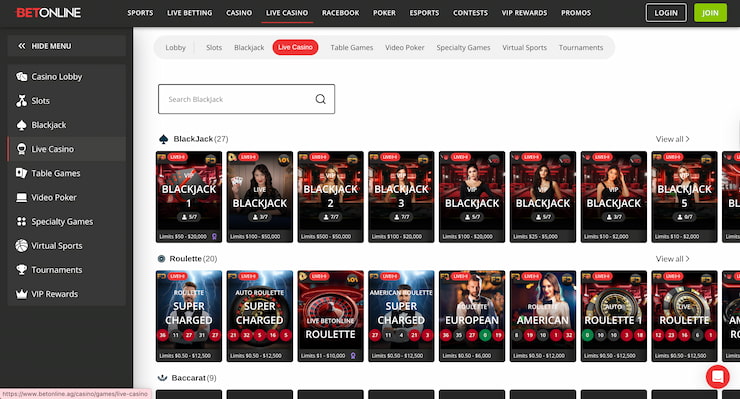 BetOnline Live Casino