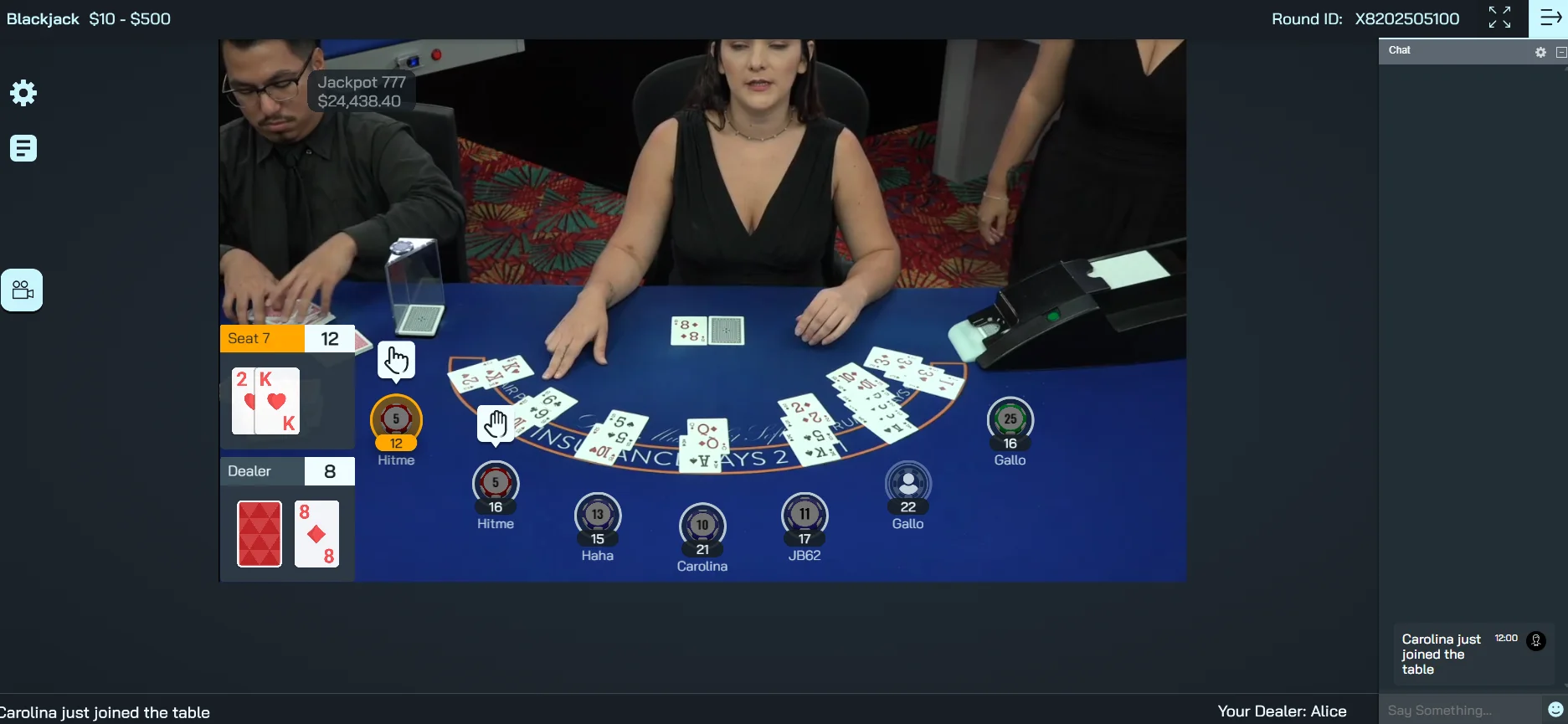 Live blackjack at Louisiana online casinos