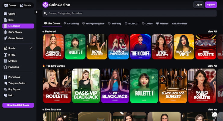 Evolution at CoinCasino