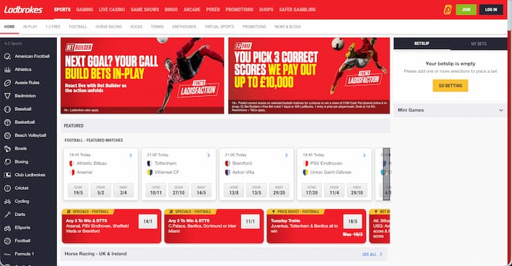 Ladbrokes betting sites UK