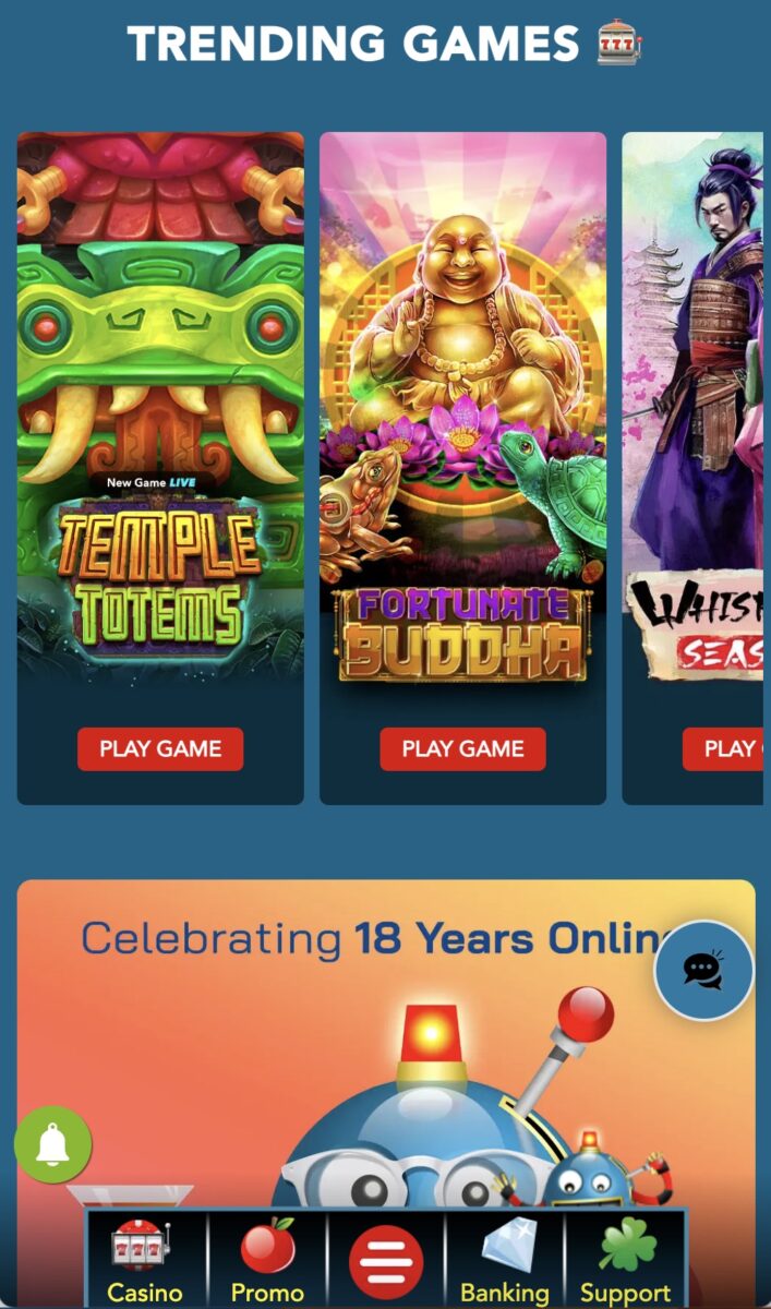 Slotsocash Casino App Screenshot
