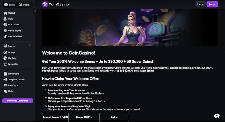 Stake Casino Alternatives CoinCasino