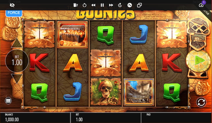 The Goonies free casino slot