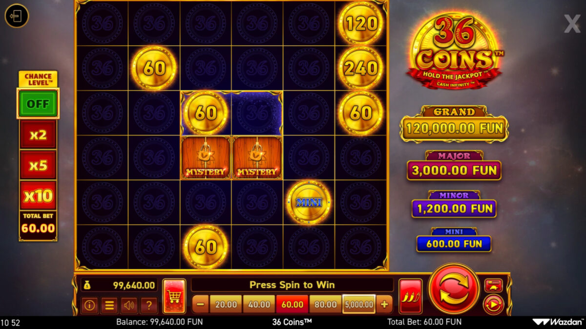 36 Coins