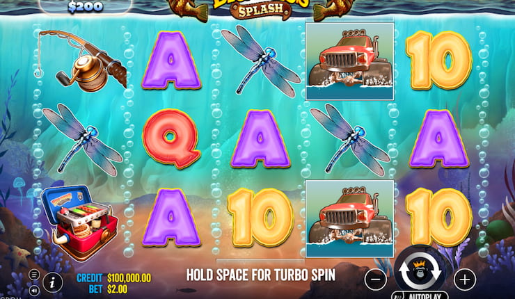 a visual showing the big bass slot reel mechanics
