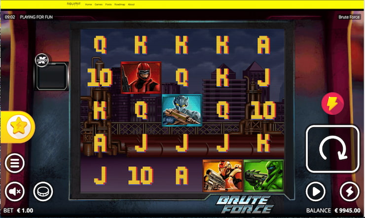 A screenshot of the Brute Force slot