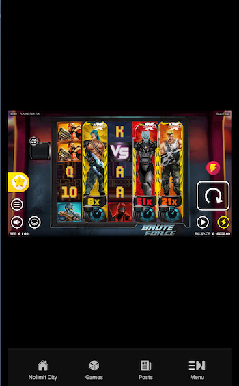 What playing Brute Force on mobile looks like 