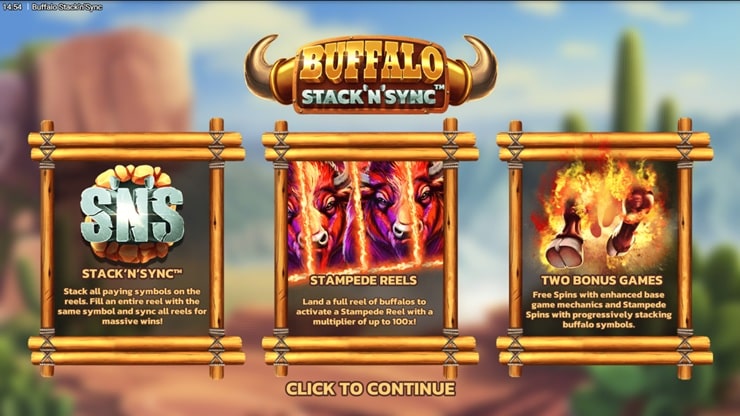 buffalo stack n sync coincasino slot reivew-