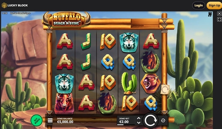buffalo stack n sync slot review lucky block-min