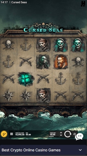 coincasino mobile cursed seas slot review