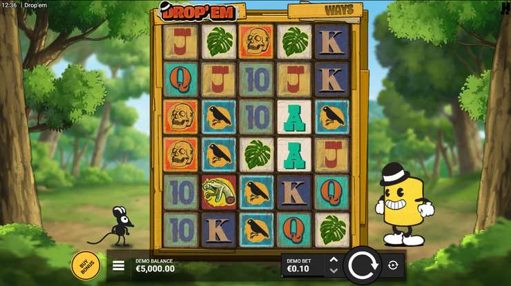 Drop'em slot gameplay screenshot