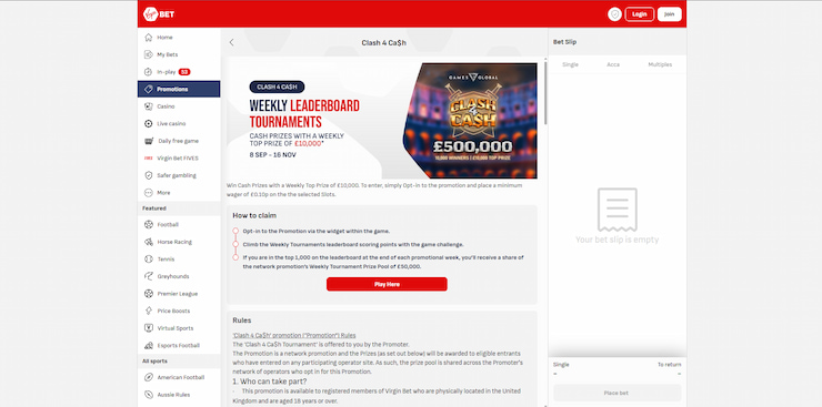 An image featuring a weekly promotion about leaderboard showdowns and tournaments with a huge prize pool on the line