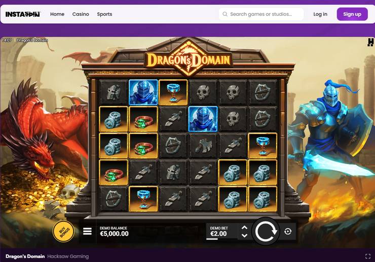 instaspin_dragons_domain slot review