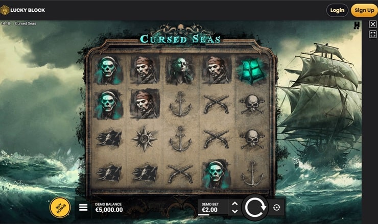 luckyblock cursed seas slot review