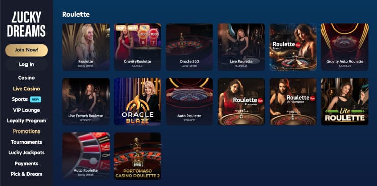 lucky dreams online roulette australia