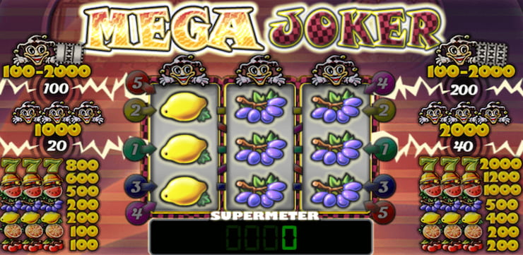 mega joker slot review - main page image