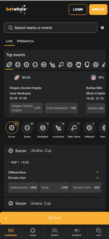 mobile sports betting in oklahoma using the bewhale sportsbook app