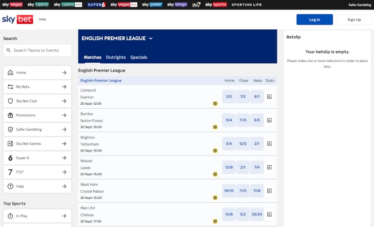 skybet world cup betting