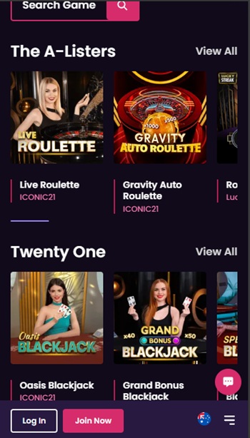 vegas now best casino app in Australia for live tables