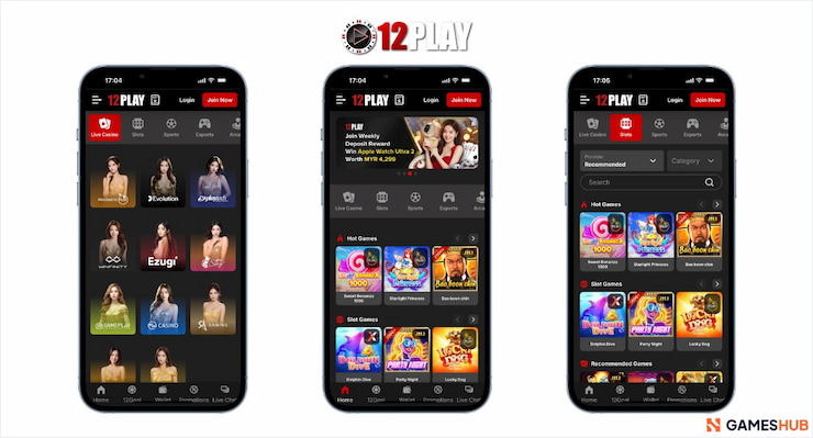 An image showcasing 12Play Casino, a top choice for anyone interested in live casino games .
