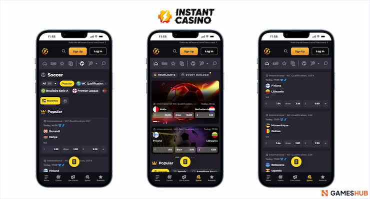 A glance at the performance of the Instant Casino sports betting app on mobile in Australia