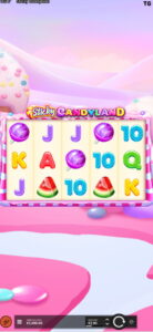 A look at the Sticky Candyland slot on the Lucky Block mobile app