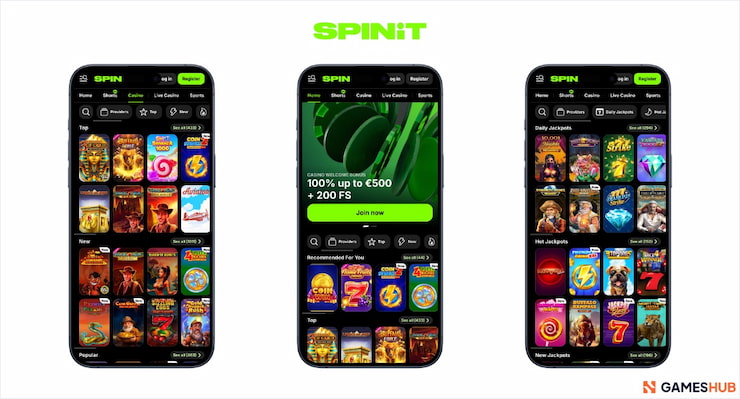 A look at the welcome promotion and pokies available on the Spinit New Zealand mobile casino app