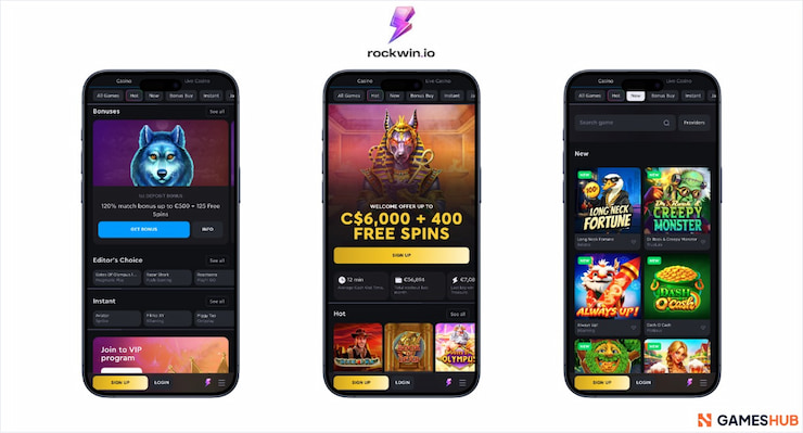 A snapshot of the best slots games listed at Rockwin Casino for low deposits in New Zealand