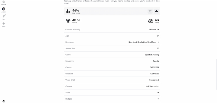A closer look at where players need to go in order to upvote Blue Lock Rivals and qualify for promos.