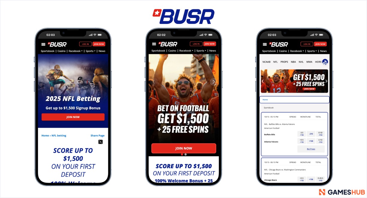 An image of BUSR, a top NHL sports betting site.