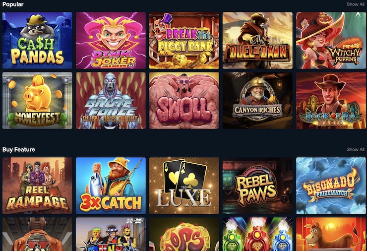 Betpanda Popular and Buy Feature Slots South Africa