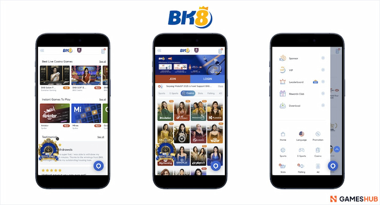 An iamge of BK8, our pick for the best online casino in Malaysia.