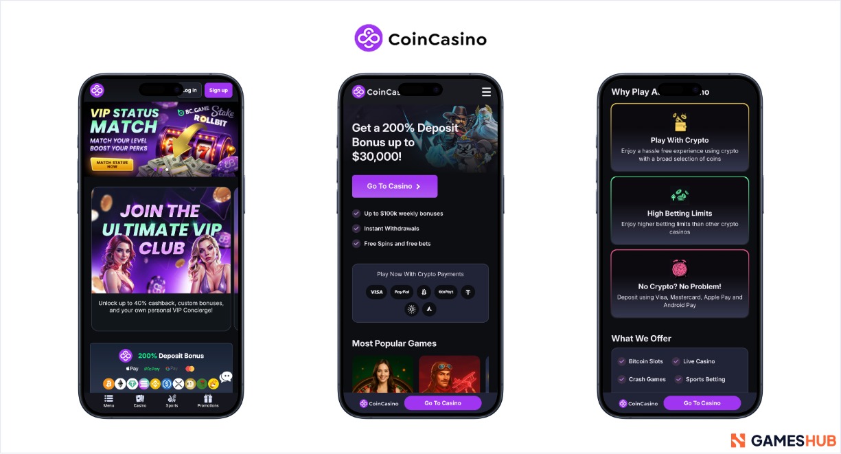 CoinCasino minimum deposit casino