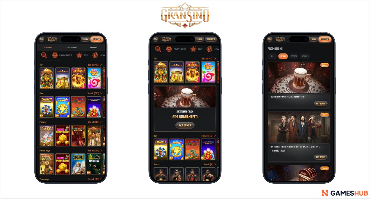 Gransino - live casino in New Zealand
