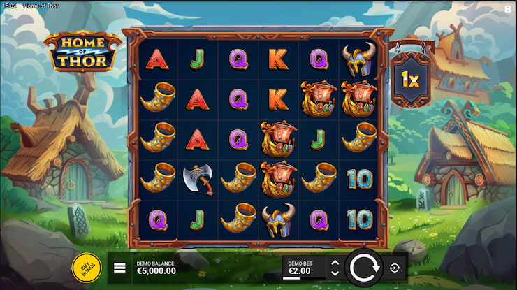 A screenshot from our Home of Thor slot review