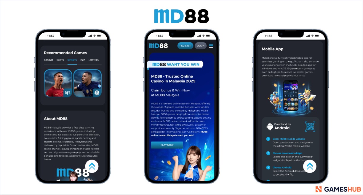 mobile screenshots at Bk8 for the best online sports betting sites in Thailand