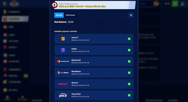 Big Clash Payment Methods minimum deposit casinos