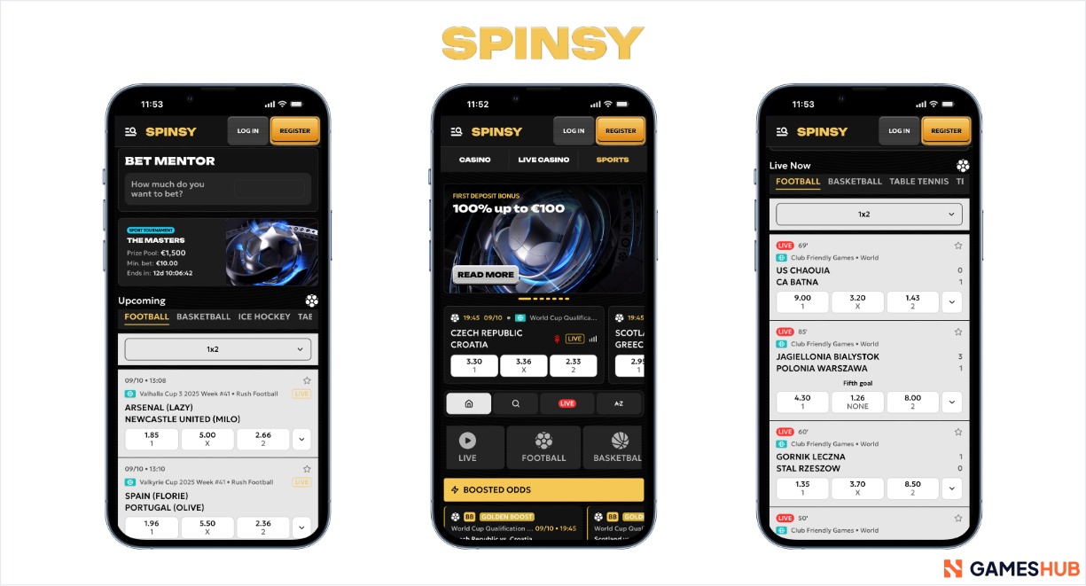 Spinsy Betting Site
