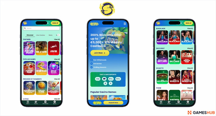 a look at the live games and slots currently on samba slots online casino in japan