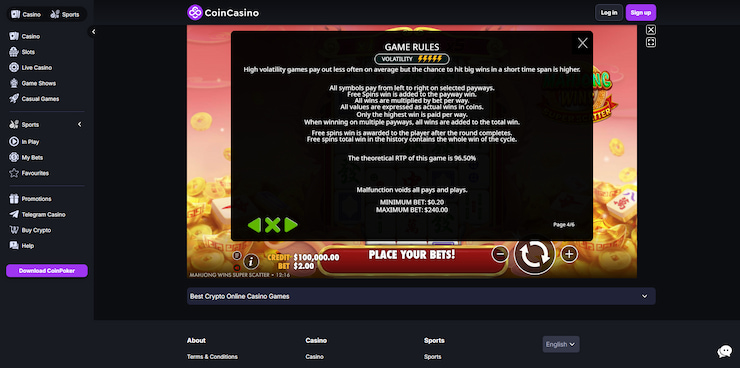 An image showcasing the game rules of this free online Mahjong slot.