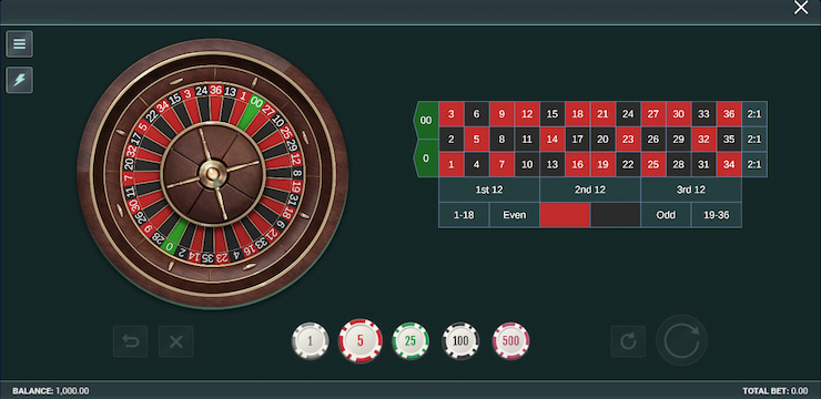 Overview of one the many free American Roulette games we offer in demo mode.