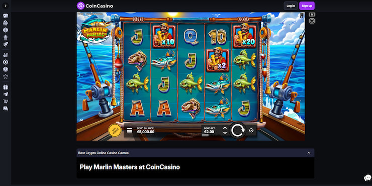 A much more detailed look at CoinCasino, our top pick for this Marlin Masters slot review
