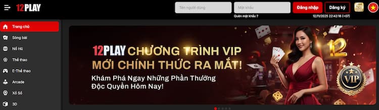 12Play - Cá cược online an toàn, không lo lừa đảo