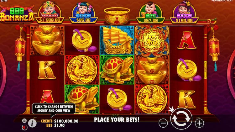 888 Bonanza có thiết kế độ họa hút mắt