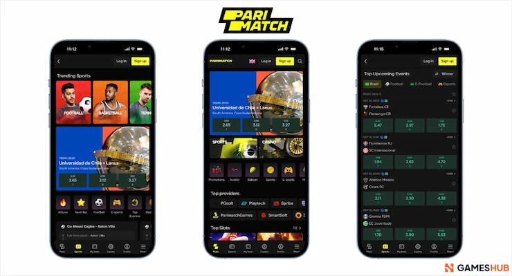 A look at the Parimatch mobile UX, as seen from ID