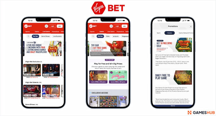 A look at the VirginBet fast-withdrawal casino's mobile promotional line up